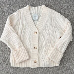 ABERCROMBIE Ivory Knit Cardigan